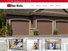 Tablet Screenshot of doorworksllc.com